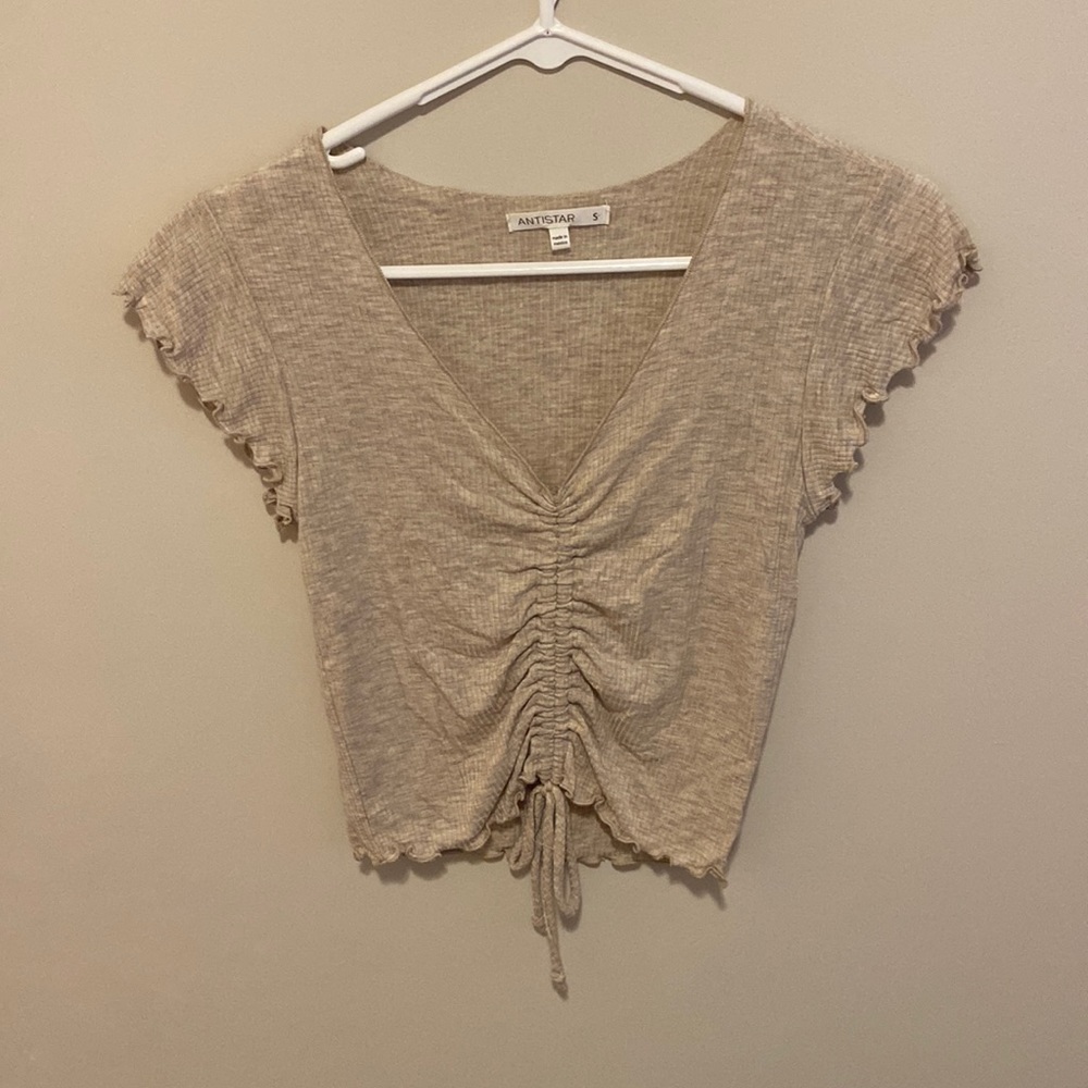 crop top tied front